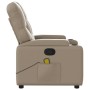 Sillón de masaje reclinable cuero sintético color capuchino de , Sillones - Ref: Foro24-372516, Precio: 234,12 €