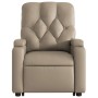 Sillón reclinable de masaje eléctrico cuero sintético capuchino de , Sillones - Ref: Foro24-3204799, Precio: 342,36 €
