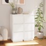 Sideboard 2 Stück aus massivem weißem Kiefernholz 32x34x75 cm von vidaXL, Sideboards - Ref: Foro24-813368, Preis: 88,60 €, Ra...