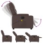 Sillón de masaje reclinable eléctrico cuero sintético marrón de , Sillones - Ref: Foro24-3204767, Precio: 260,03 €