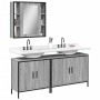 Set de muebles de baño 3 pzas madera contrachapada gris sonoma de , Muebles de baño - Ref: Foro24-3214733, Precio: 185,28 €