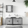 Set de muebles de baño 3 pzas madera contrachapada gris sonoma de , Muebles de baño - Ref: Foro24-3214733, Precio: 185,28 €