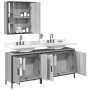 Set de muebles de baño 3 pzas madera contrachapada gris sonoma de , Muebles de baño - Ref: Foro24-3214733, Precio: 185,28 €
