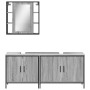 Set de muebles de baño 3 pzas madera contrachapada gris sonoma de , Muebles de baño - Ref: Foro24-3214733, Precio: 185,28 €