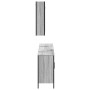 Set de muebles de baño 3 pzas madera contrachapada gris sonoma de , Muebles de baño - Ref: Foro24-3214733, Precio: 185,28 €