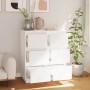 Sideboard 2 Stück aus massivem weißem Kiefernholz 32x34x75 cm von vidaXL, Sideboards - Ref: Foro24-813368, Preis: 88,60 €, Ra...