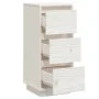 Sideboard 2 Stück aus massivem weißem Kiefernholz 32x34x75 cm von vidaXL, Sideboards - Ref: Foro24-813368, Preis: 87,76 €, Ra...