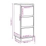 Aparador 2 uds madera maciza de pino blanco 32x34x75 cm de vidaXL, Aparadores - Ref: Foro24-813368, Precio: 88,55 €, Descuent...