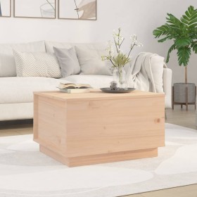 Mesa de centro de madera maciza de pino 60x50x35 cm