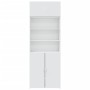 Armario de madera de ingeniería blanco 80x42,5x225 cm