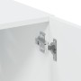 Armario de madera de ingeniería blanco 80x42,5x225 cm