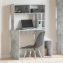 Escritorio de estantes contrachapada gris hormigón 100x45x140cm | Foro24.es | Tu tienda online para hogar, jardín y más Foro24.es