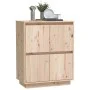 Aparador de madera maciza de pino 60x34x75 cm de vidaXL, Aparadores - Ref: Foro24-813375, Precio: 72,19 €, Descuento: %