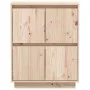 Aparador de madera maciza de pino 60x34x75 cm de vidaXL, Aparadores - Ref: Foro24-813375, Precio: 72,19 €, Descuento: %