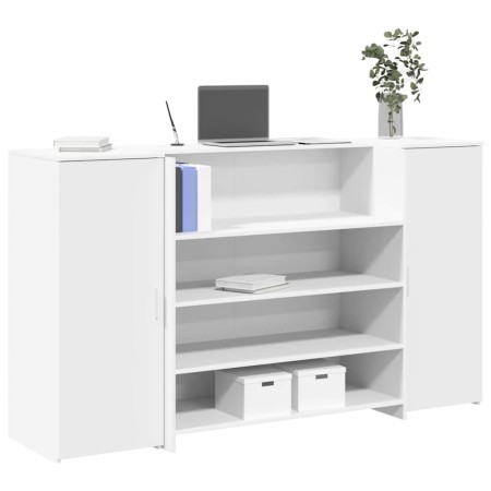 Mostrador de recepción blanco 180x50x103,5 cm madera ingeniería | Foro24.es | Tu tienda online para hogar, jardín y más Foro24.es