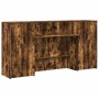Mostrador de recepción roble ahumado 200x50x103,5 cm de , Escritorios - Ref: Foro24-3324218, Precio: 283,97 €, Descuento: %