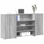 Mostrador de recepción sonoma gris 200x50x103,5 cm | Foro24.es | Tu tienda online para hogar, jardín y más Foro24.es