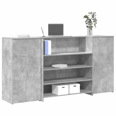 Mostrador de recepción gris hormigón 200x50x103,5 cm | Foro24.es | Tu tienda online para hogar, jardín y más Foro24.es