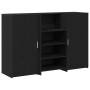 Mostrador de recepción roble negro 155x50x103,5 cm de , Escritorios - Ref: Foro24-3324197, Precio: 282,85 €, Descuento: %