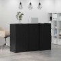 Mostrador de recepción roble negro 155x50x103,5 cm de , Escritorios - Ref: Foro24-3324197, Precio: 282,85 €, Descuento: %