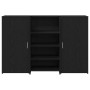 Mostrador de recepción roble negro 155x50x103,5 cm de , Escritorios - Ref: Foro24-3324197, Precio: 282,85 €, Descuento: %