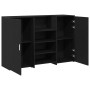 Mostrador de recepción roble negro 155x50x103,5 cm de , Escritorios - Ref: Foro24-3324197, Precio: 282,85 €, Descuento: %