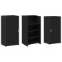 Mostrador de recepción roble negro 155x50x103,5 cm de , Escritorios - Ref: Foro24-3324197, Precio: 282,85 €, Descuento: %