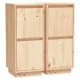 Sideboard 2 Stück massives Kiefernholz 31,5x34x75 cm von vidaXL, Sideboards - Ref: Foro24-813381, Preis: 99,80 €, Rabatt: %