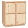 Sideboard 2 Stück massives Kiefernholz 31,5x34x75 cm von vidaXL, Sideboards - Ref: Foro24-813381, Preis: 101,33 €, Rabatt: %