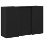 Mostrador de recepción roble negro 155x50x103,5 cm de , Escritorios - Ref: Foro24-3324197, Precio: 282,85 €, Descuento: %