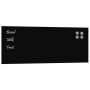 Pizarra magnética de pared vidrio templado negro 80x30 cm | Foro24.es | Tu tienda online para hogar, jardín y más Foro24.es
