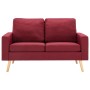 Sofá de 2 plazas de tela color vino tinto de , Sofás - Ref: Foro24-288710, Precio: 308,91 €, Descuento: %