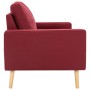 Sofá de 2 plazas de tela color vino tinto de , Sofás - Ref: Foro24-288710, Precio: 308,91 €, Descuento: %
