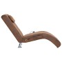 Diván de masaje con almohada de piel de ante artificial marrón de , Divanes - Ref: Foro24-281289, Precio: 252,81 €