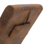 Diván de masaje con almohada de piel de ante artificial marrón de , Divanes - Ref: Foro24-281289, Precio: 252,81 €