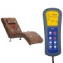 Diván de masaje con almohada de piel de ante artificial marrón de , Divanes - Ref: Foro24-281289, Precio: 252,81 €