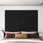 Paneles de pared 12 uds tela negro 90x30 cm 3,24 m² de , Recubrimiento de paredes - Ref: Foro24-343908, Precio: 83,91 €