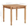 Mesa de comedor de jardín madera maciza de teca 80x80x80 cm de , Mesas de jardín - Ref: Foro24-49384, Precio: 209,60 €