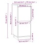 Sideboard 2 Stück massives Kiefernholz 31,5x34x75 cm von vidaXL, Sideboards - Ref: Foro24-813381, Preis: 101,33 €, Rabatt: %