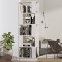 Estantería/divisor de espacios madera pino blanco 51x25x163,5cm de , Librerías y estanterías - Ref: Foro24-814045, Precio: 69...