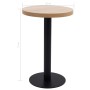 Mesa de bistró MDF marrón claro 50 cm
