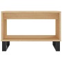 Mesa de centro madera de ingeniería roble Sonoma 60x50x40 cm