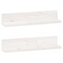 Estantes de pared 2 uds madera maciza de pino blanco 50x11x9 cm de , Estantes y estanterías - Ref: Foro24-823600, Precio: 25,...