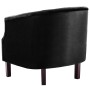 Sillón de terciopelo negro de , Sillones - Ref: Foro24-247007, Precio: 210,96 €
