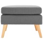 Reposapiés de tela gris claro de , Otomanas - Ref: Foro24-288733, Precio: 87,68 €