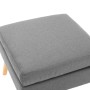 Reposapiés de tela gris claro de , Otomanas - Ref: Foro24-288733, Precio: 87,68 €