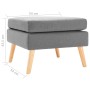 Reposapiés de tela gris claro de , Otomanas - Ref: Foro24-288733, Precio: 87,68 €