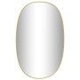 Espejo de pared dorado 80x50 cm de , Espejos - Ref: Foro24-348220, Precio: 72,98 €, Descuento: %