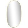 Espejo de pared dorado 80x50 cm de , Espejos - Ref: Foro24-348220, Precio: 72,98 €, Descuento: %