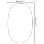 Espejo de pared dorado 80x50 cm de , Espejos - Ref: Foro24-348220, Precio: 72,98 €, Descuento: %